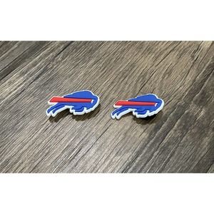 Buffalo Bills Football Team Charm For Crocs Shoe Charms Bracelet - 2 Pieces